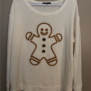 Jane and Delancey Cream Gingerbread Sweatshirt Size XL